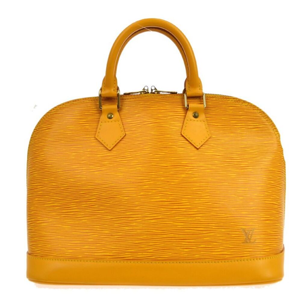 Louis Vuitton Alma Epi Leather Yellow Leather Handbag